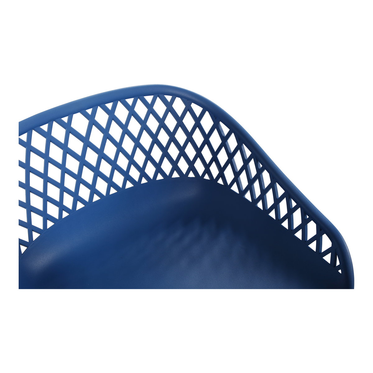 Piazza Outdoor Barstool Blue - Set Of Two, Outdoor Chair by Moe's Home, 1'7.29" width x 3'1.2" height x 1'7.68" depth View 9