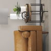 Marquisa (Set of 2)  Light Brown Wood with Black Metal Base Nesting Side Tables thumbnail 3