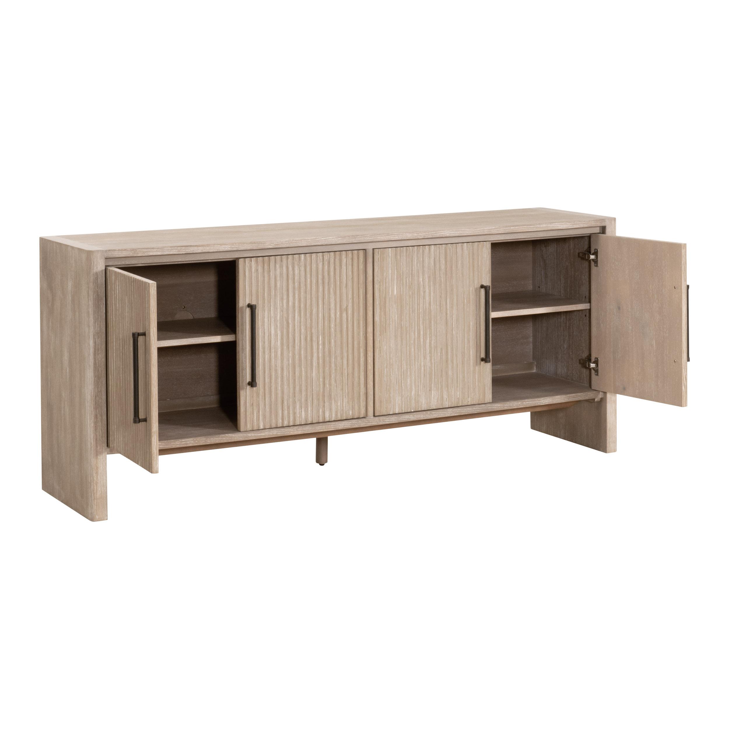 Halloway Media Sideboard, Cabinets & Sideboard by Essentials for Living, 74" width x 32" height x 18.5" depth View 6