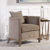 Viaggio Gray Chenille Accent Chair thumbnail 1