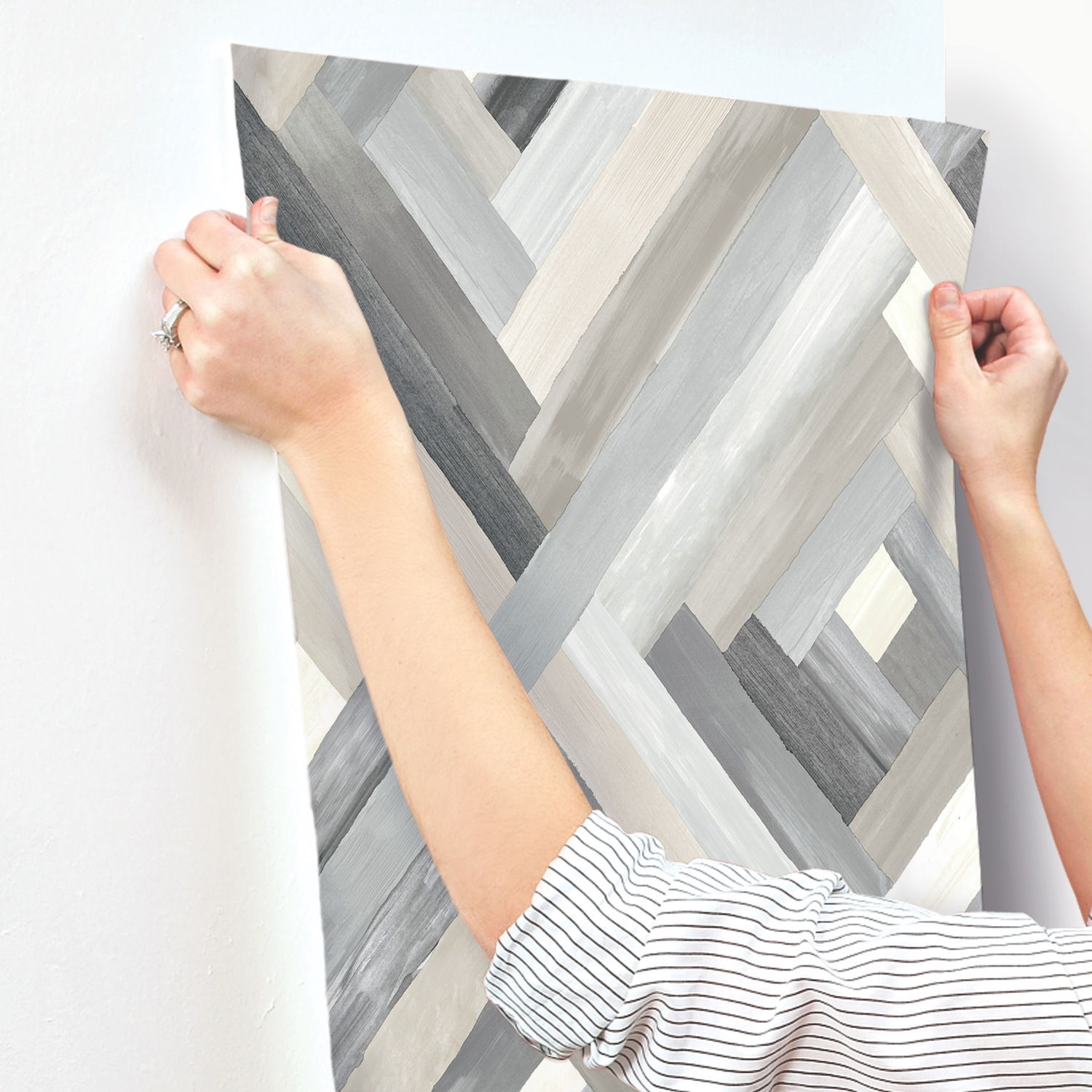 Wynwood Geometric Grey Wallpaper large image 