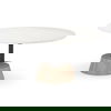 Maxwell  Marble Top Pedestal Base Round Coffee Table thumbnail 0