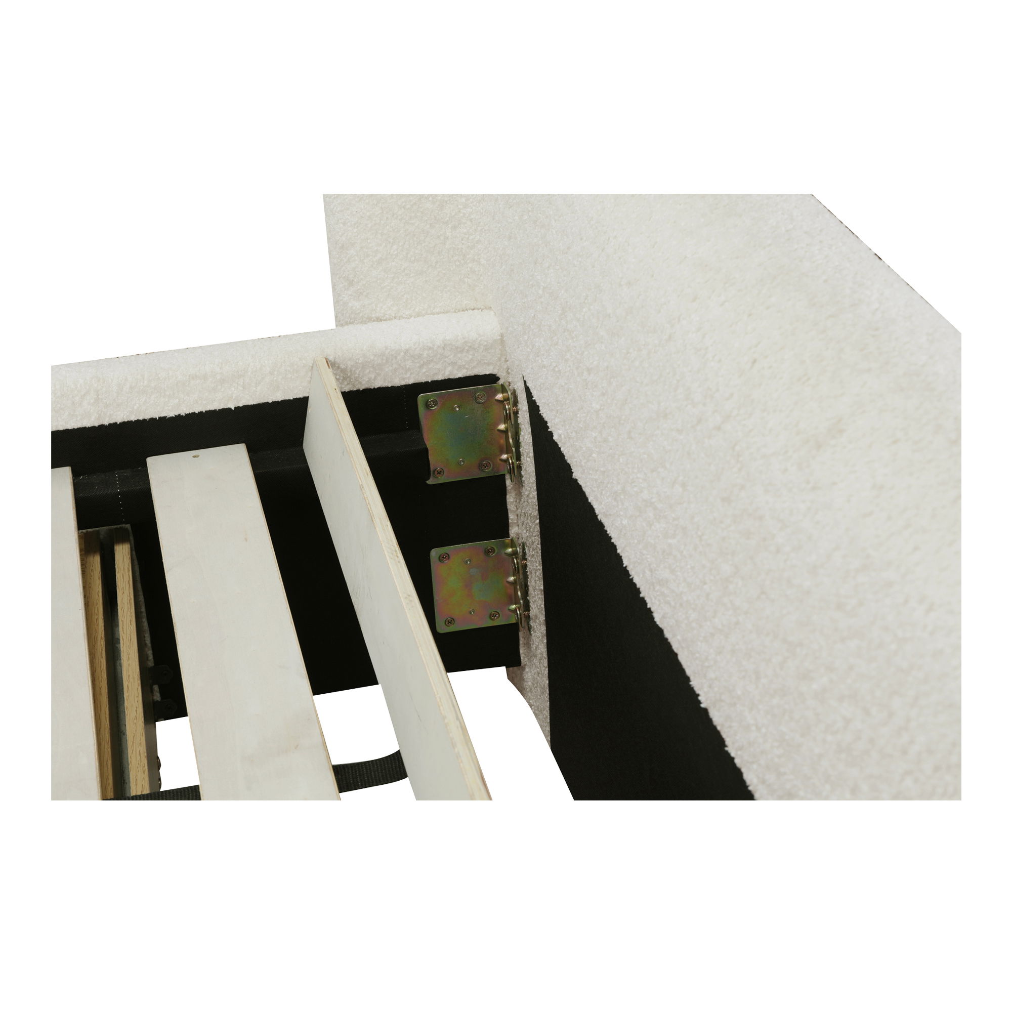 Sophia King Storage Bed Cream large image 