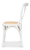 Tuileries Side Chair, White, Dining Chair by Sarreid, 20" length x 22" width x 35" height thumbnail 9