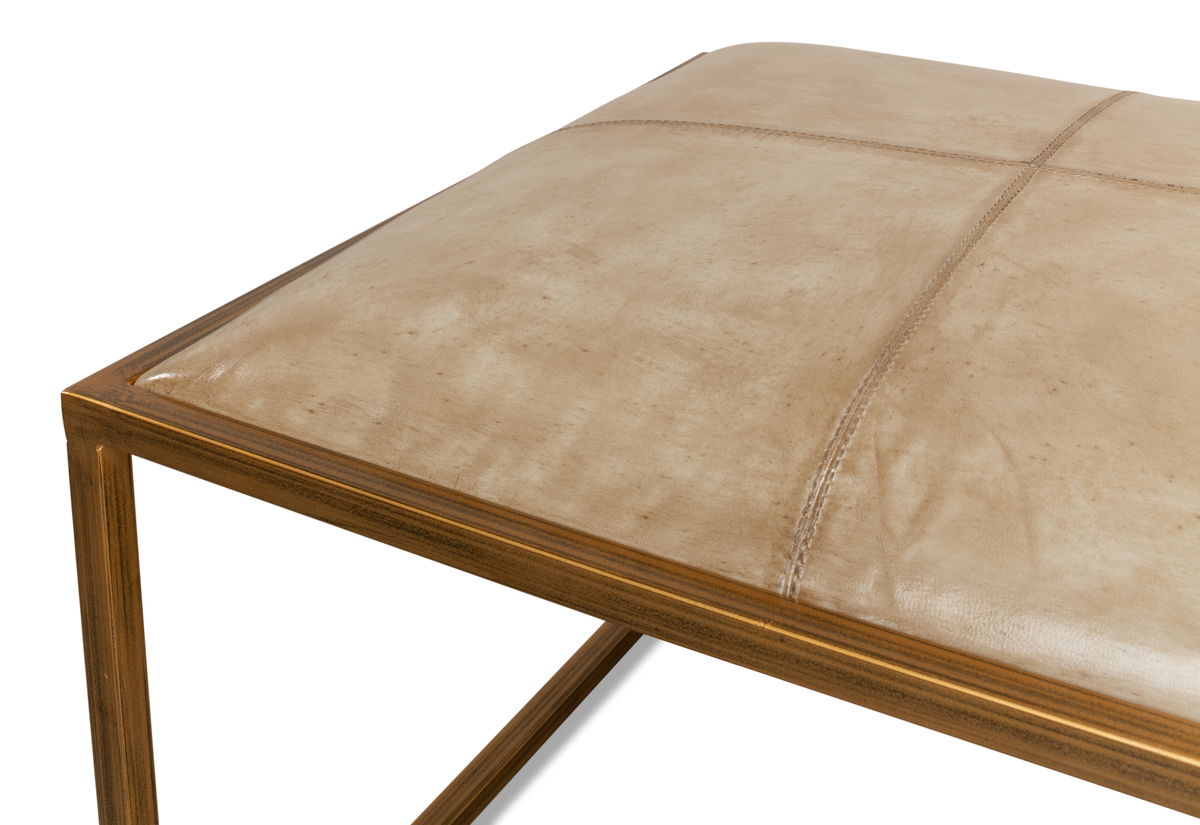 Montvale Coffee Table/Bench, by Sarreid, 2' length x 4' width x 1'6" height View 10