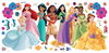 Disney Princess Flowers & Friends Giant Peel & Stick Wall Decals, by York Wall, 1'4.8" length x 3'0.5" width x 0.02" depth thumbnail