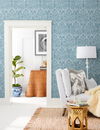 Laurel Damask Blue Wallpaper thumbnail 2