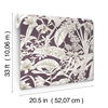 Orchid Conservatory Toile Mulberry Wallpaper, by York Wall, 33' length x 1'8.5" width x 0.02" depth thumbnail 8