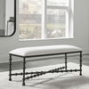 Iron Drops Cushioned Bench thumbnail 1