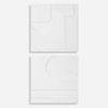 Contours White Wall Decor, S/2 thumbnail 0