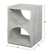 Hans White Side Table, Side & End Table by Uttermost, 18" width x 25" height x 18" depth thumbnail 3