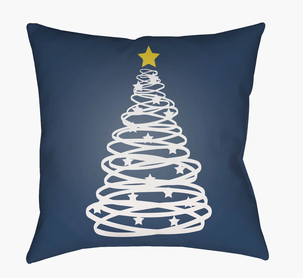 Christmas Tree Accent Pillow, Decorative Pillow by Surya, 18" length x 18" width