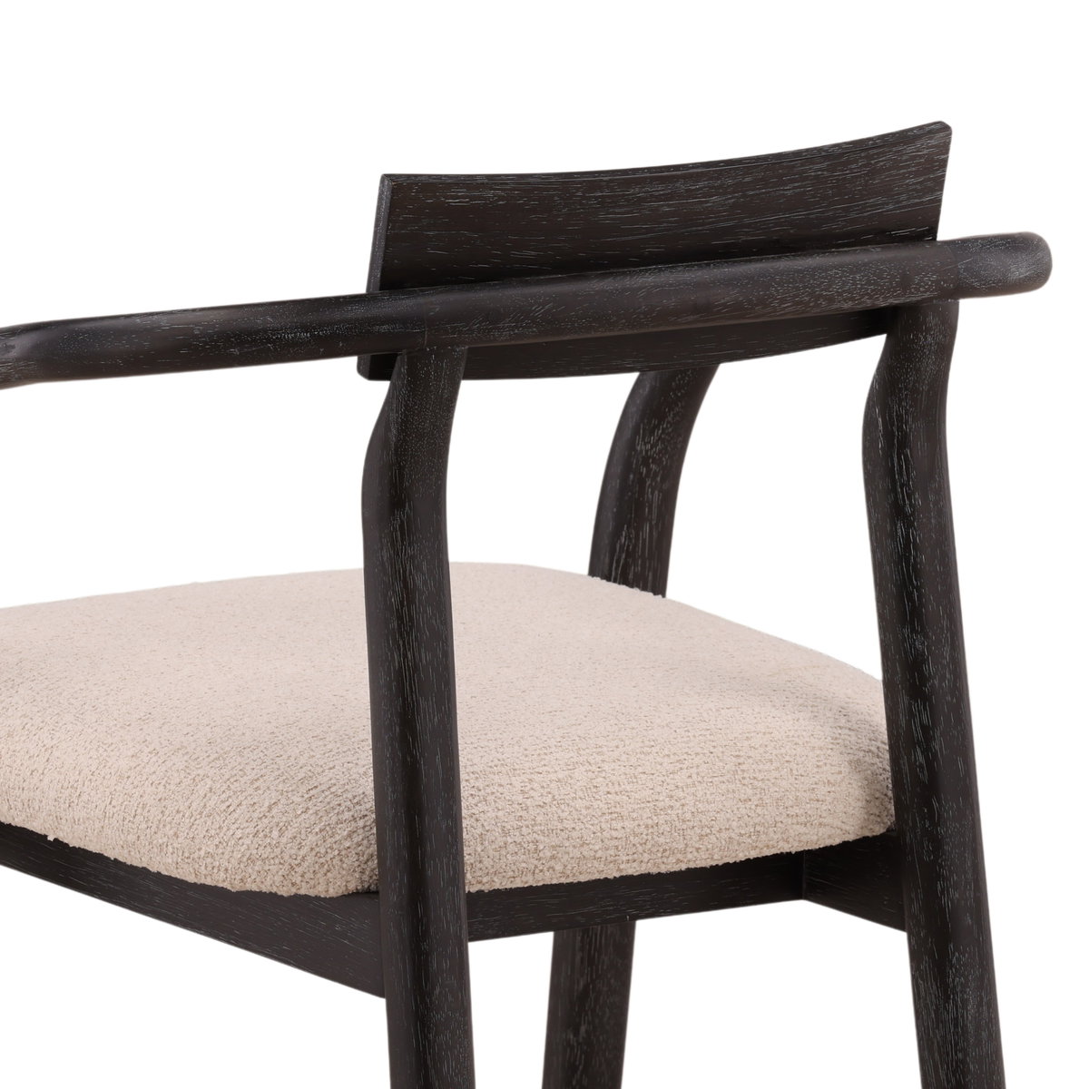Lucio Dining Chair Cream, by Dovetail, 23.8" width x 31" height x 23" depth View 5