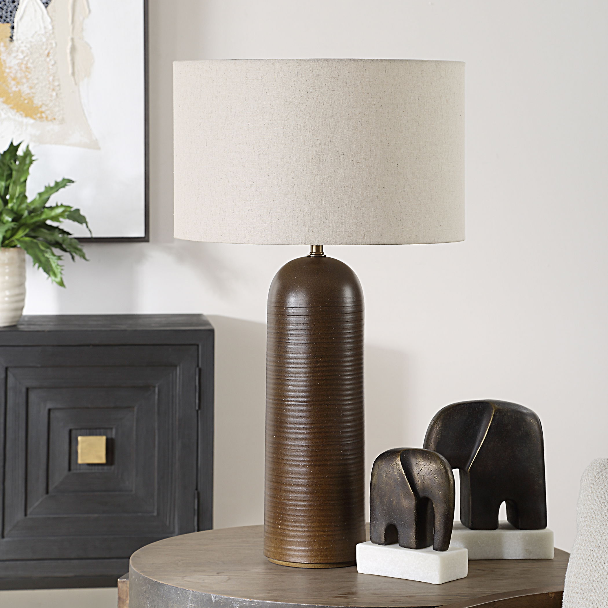 Trexler Brown Table Lamp large image 