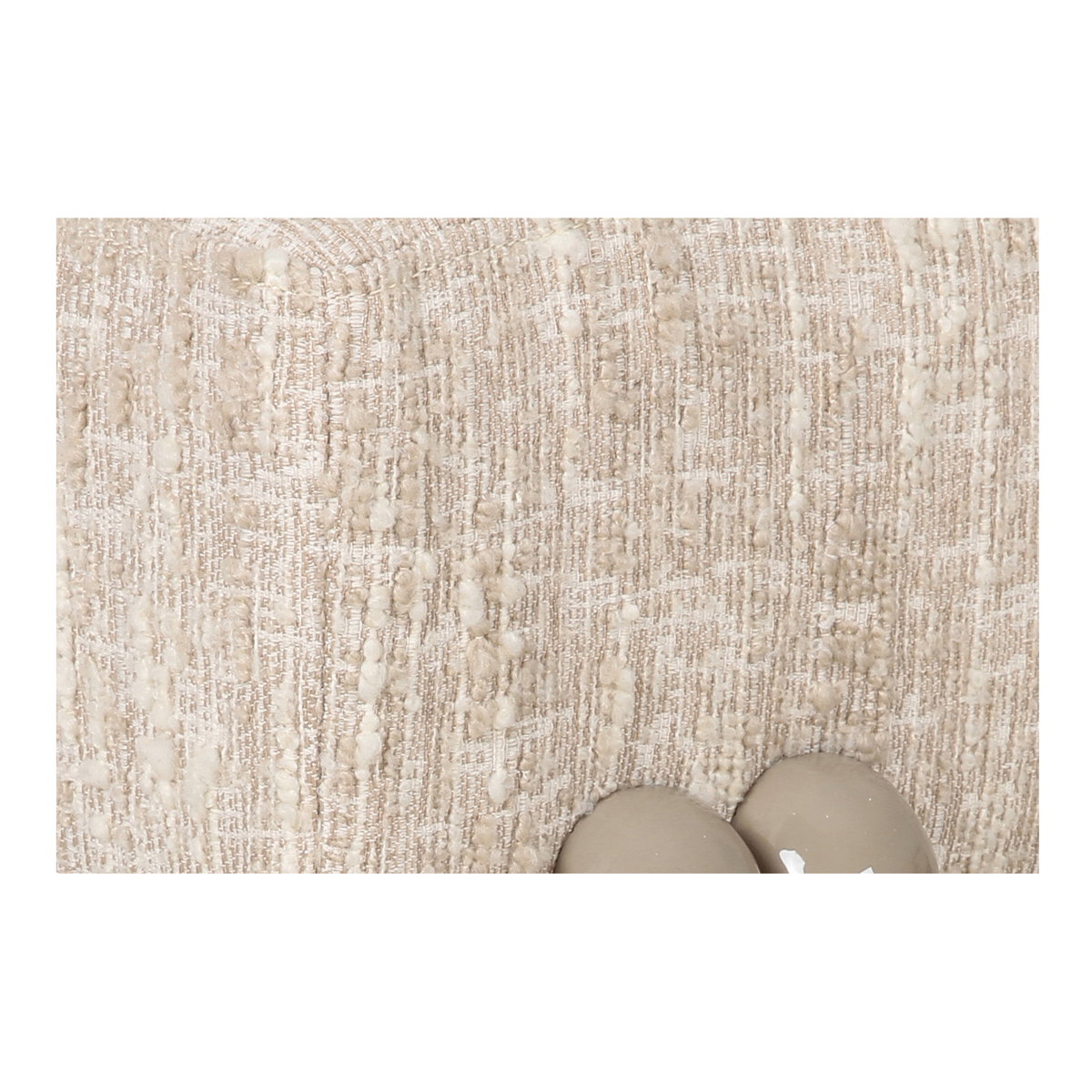 Priya Bench Off White, Benche by Moe's Home, 55.9" width x 16.5" height x 20.5" depth View 5