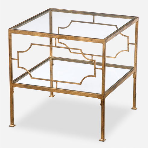 Genell Gold Cube Table