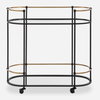 Andre Iron Bar Cart, Bar Carts & Cabinet by Uttermost, 32" width x 30.25" height x 13.5" depth thumbnail 1