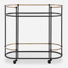 Andre Iron Bar Cart, Furniture by Uttermost, 32" width x 30.25" height x 13.5" depth thumbnail 1
