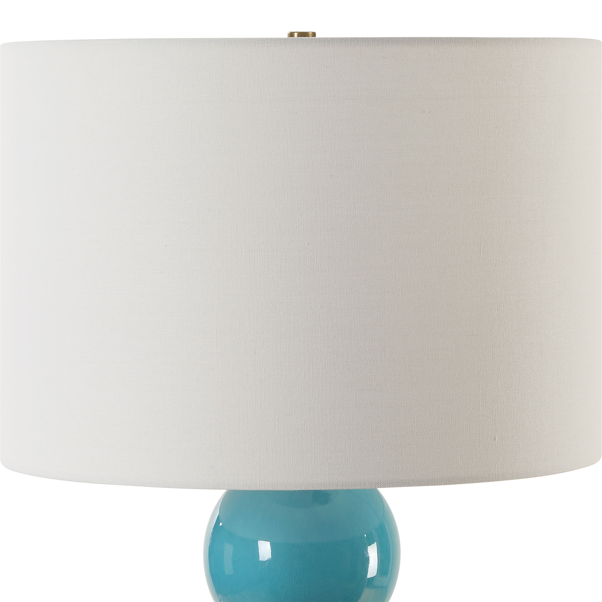 Palawan Blue Glaze Table Lamp large image 