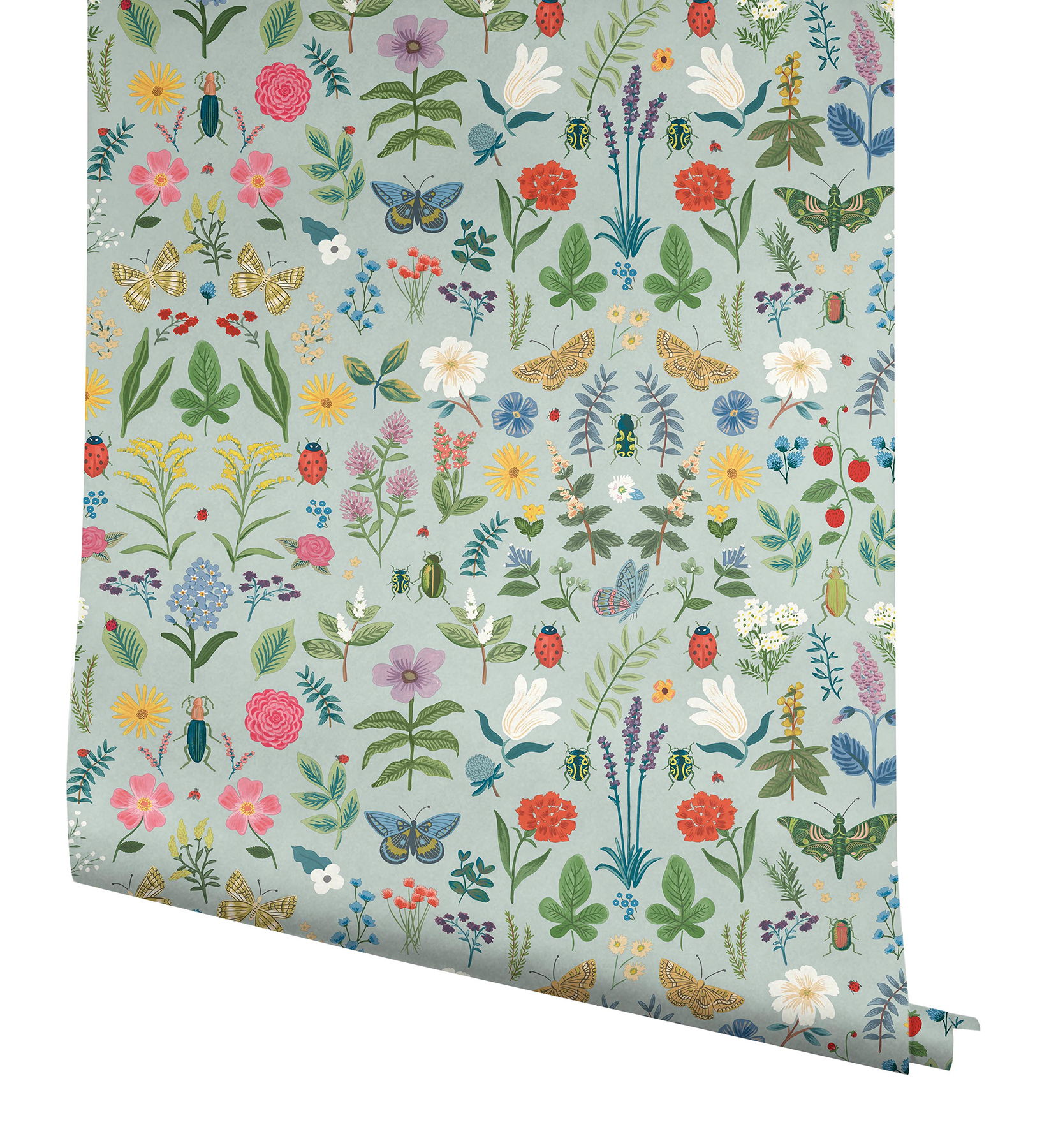 Curio Mint Peel & Stick Wallpaper large image 