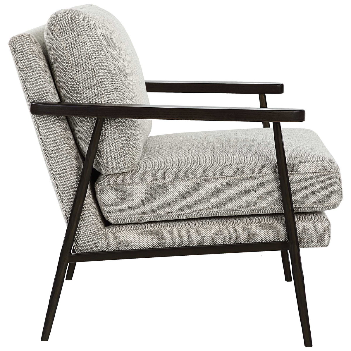 Sebastian Cast Iron Accent Chair, by Uttermost, 26" width x 33" height x 33" depth View 6