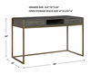Taja Modern Writing Desk, Furniture by Uttermost, 48" width x 30" height x 22" depth thumbnail 3