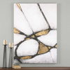 Abstract Art In Gold And Black, by Uttermost, 42" width x 60" height x 2" depth thumbnail 2