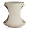 Rothko Outdoor Stool Cream, Outdoor Chair by Moe's Home, 1'5.75" width x 1'5.75" height x 1'5.5" depth thumbnail 3