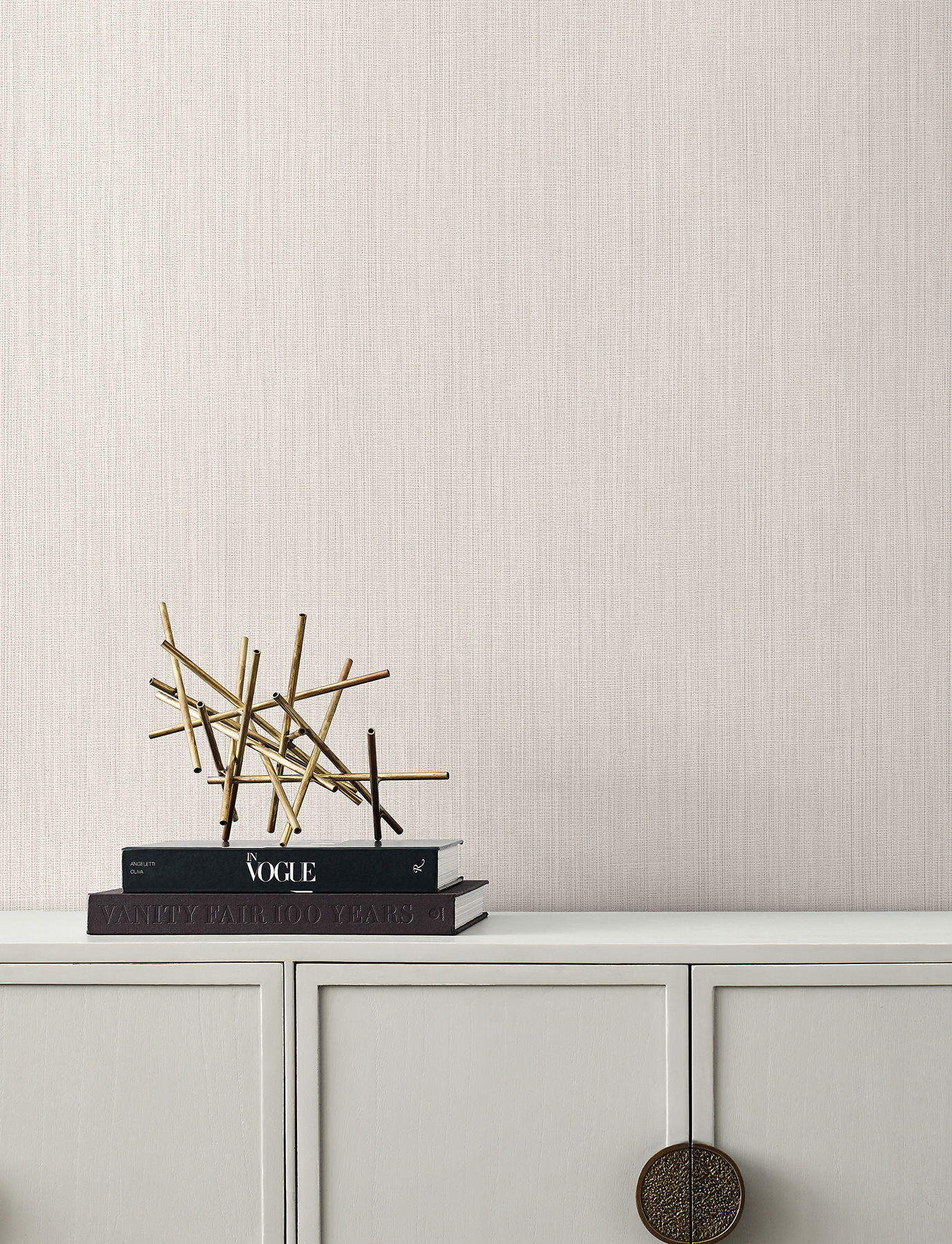 Paloma Texture Linen Wallpaper, by York Wall, 33' length x 1'8.9" width x 0.02" depth View 2