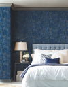 Gilded Confetti Navy Wallpaper, by York Wall, 27' length x 2'3" width x 0.02" depth thumbnail 2