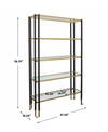Kentmore Modern Etagere, Shelving & Bookcase by Uttermost, 47.25" width x 78.75" height x 16.25" depth thumbnail 3