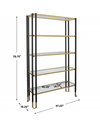 Kentmore Modern Etagere, Shelving & Bookcase by Uttermost, 47.25" width x 78.75" height x 16.25" depth thumbnail 3