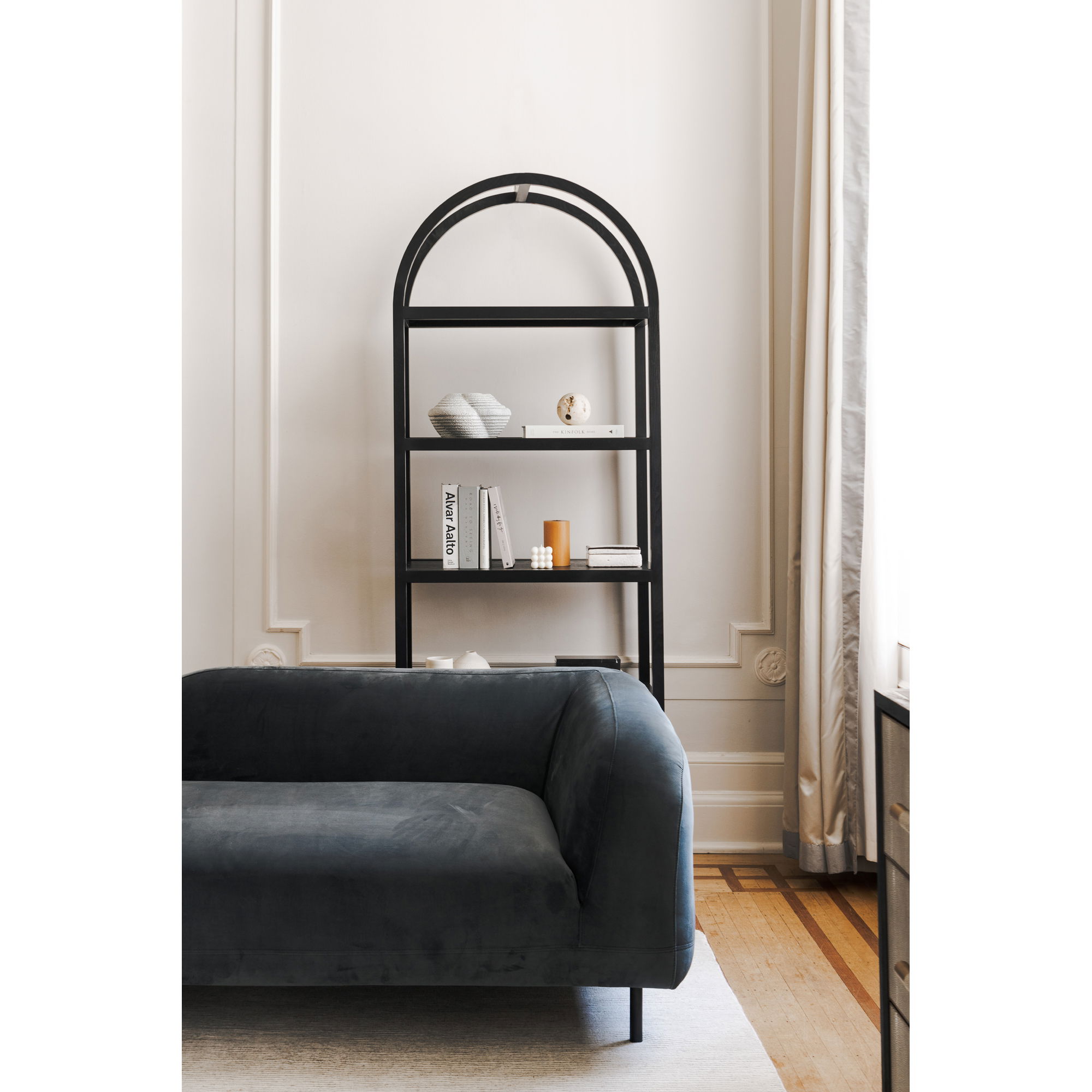 Eero Bookcase Black, Shelving & Bookcase by Moe's Home, 30" width x 80" height x 16" depth View 13