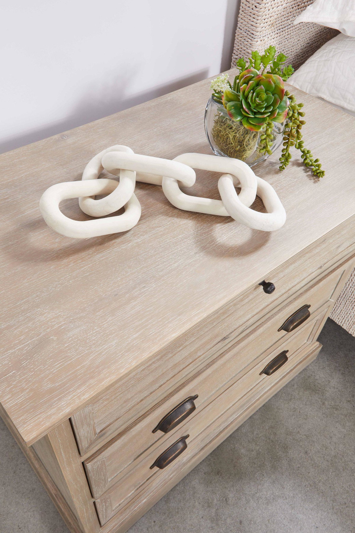 Eden 3-Drawer Nightstand, by Essentials for Living, 33" width x 29" height x 19" depth View 10