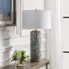 Meltdown Ivory Teal Table Lamp, by Uttermost, 16" width x 28.5" height x 16" depth thumbnail 4
