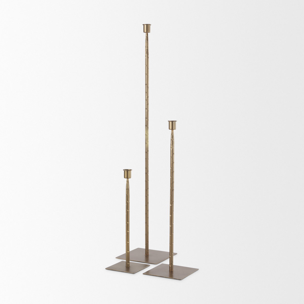 Porter Iron Candle Holder Medium, Candles & Candle Holder by Mercana, 5" length x 5" width x 18" height View 9