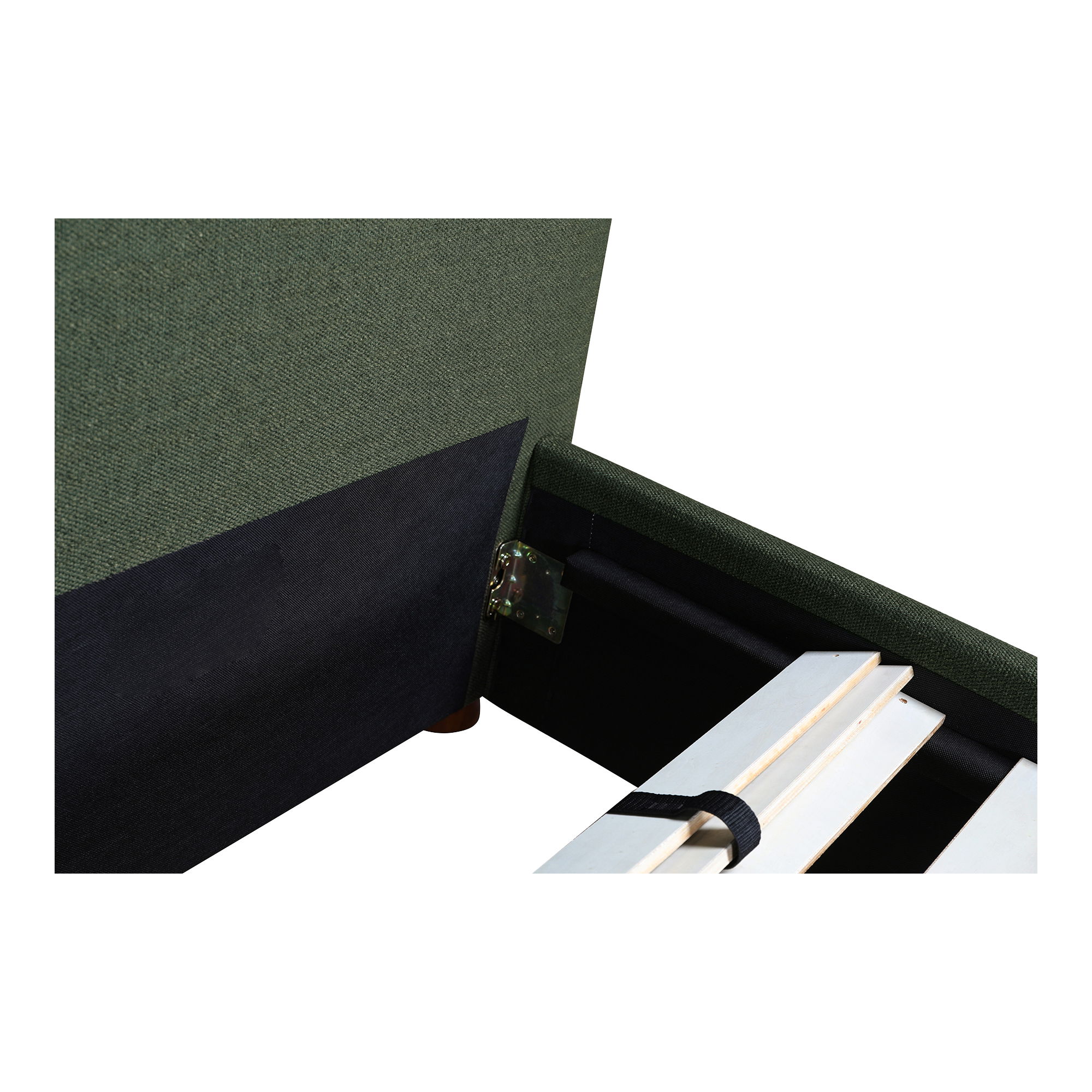 Luzon King Bed Deep Forest, by Moe's Home, 85.5" width x 45.5" height x 88.5" depth View 11