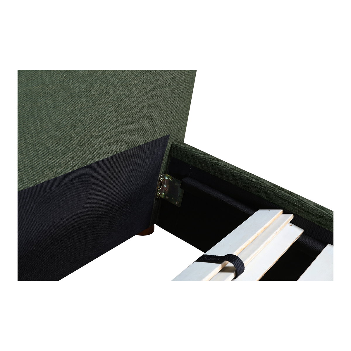 Luzon King Bed Deep Forest, by Moe's Home, 85.5" width x 45.5" height x 88.5" depth View 11