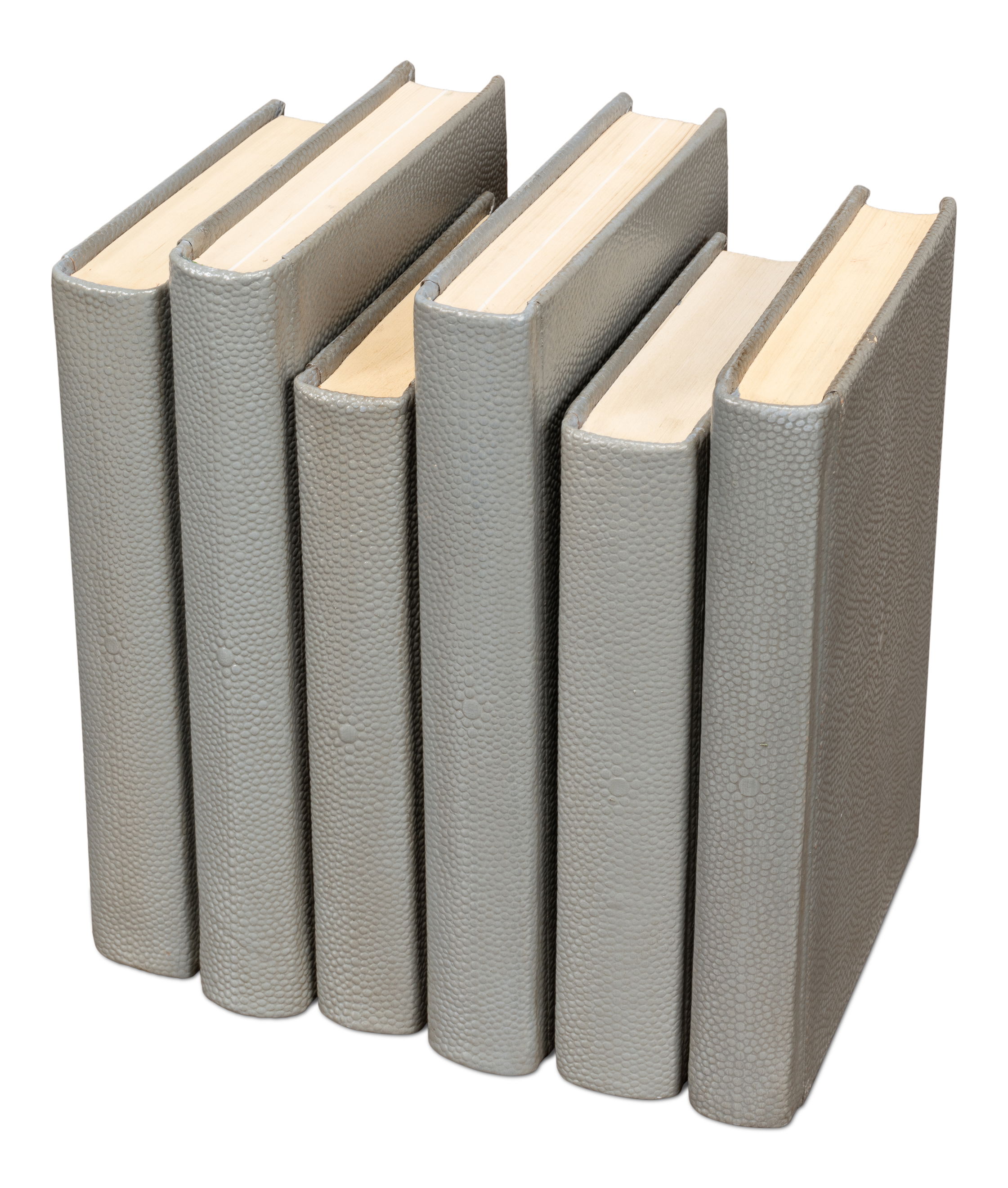 Shagreen Books, Set Of 12, Storm Grey large image 