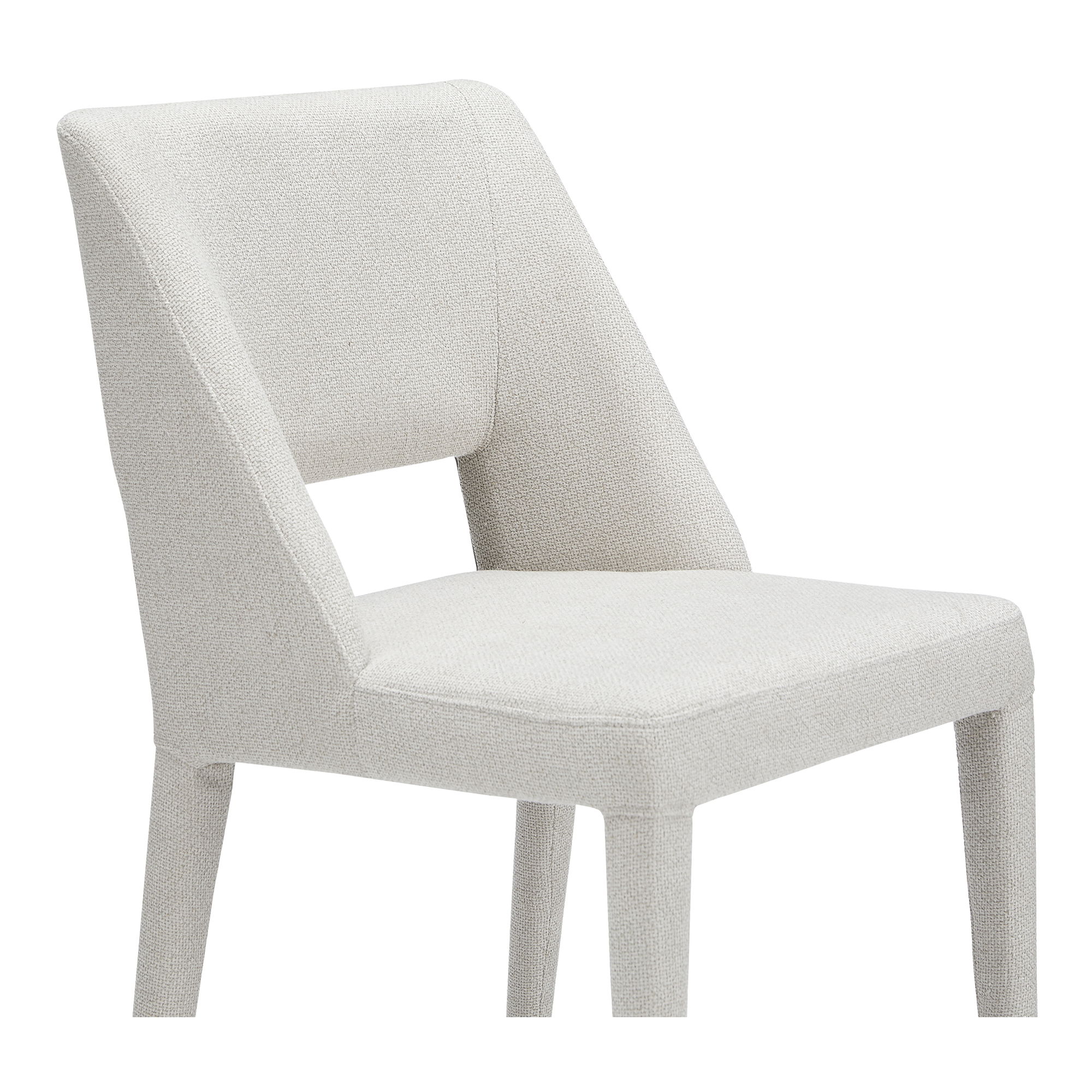 Joyce Dining Chair Beige-set Of Two, by Moe's Home, 18.5" width x 33.9" height x 22.6" depth View 6