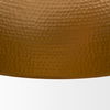Karina 24' Round Matte Black Hammered Metal Dome Pendant Light thumbnail 8