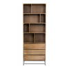 Colvin Shelf Natural, Shelving & Bookcase by Moe's Home, 31.5" width x 86.5" height x 16" depth thumbnail 1