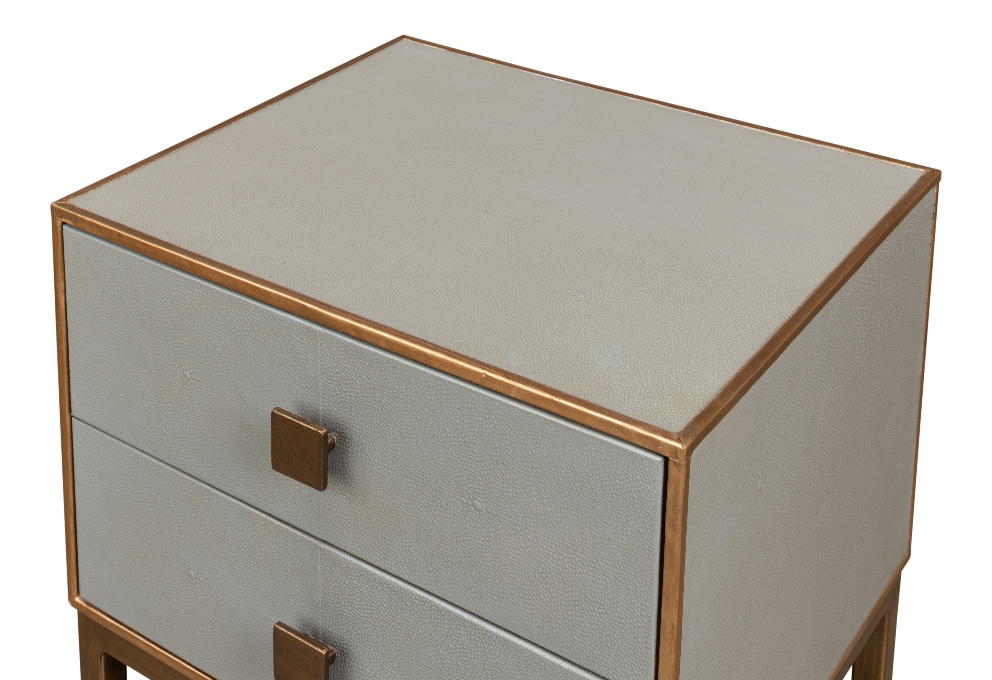 Gillian Two Drawer Nightstand, Storm Gry large image 