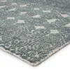 Abelle Hand-Knotted Medallion Teal/ Light Gray Area Rug thumbnail 3