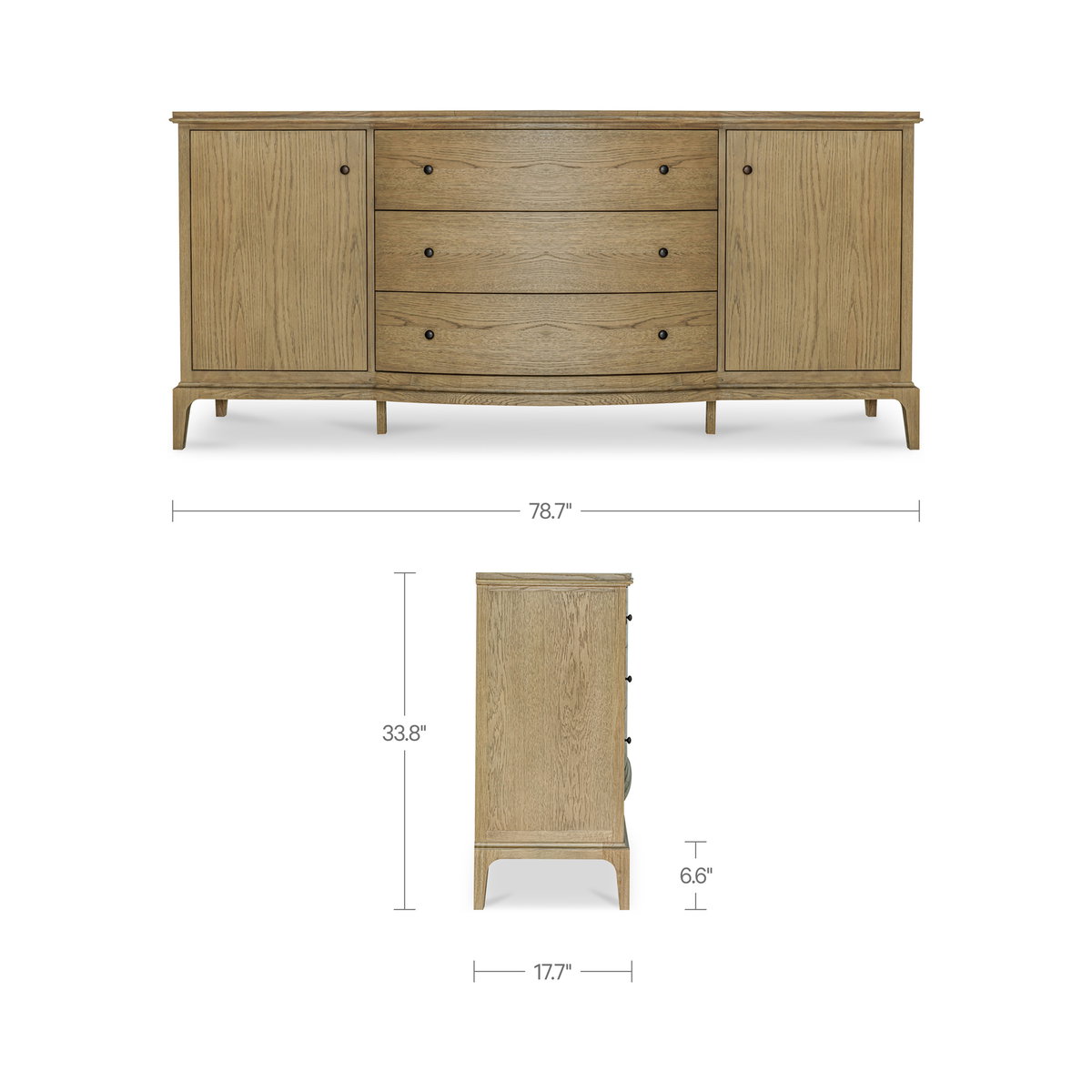 Sadie Sideboard Brown, Cabinets & Sideboard by Moe's Home, 78.75" width x 33.88" height x 17.75" depth View 7
