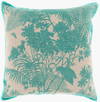 Shadow Floral Accent Pillow Down, Decorative Pillow by Surya, 20" length x 20" width thumbnail