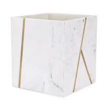 Online Designer Bathroom Venice Marble Wastebasket