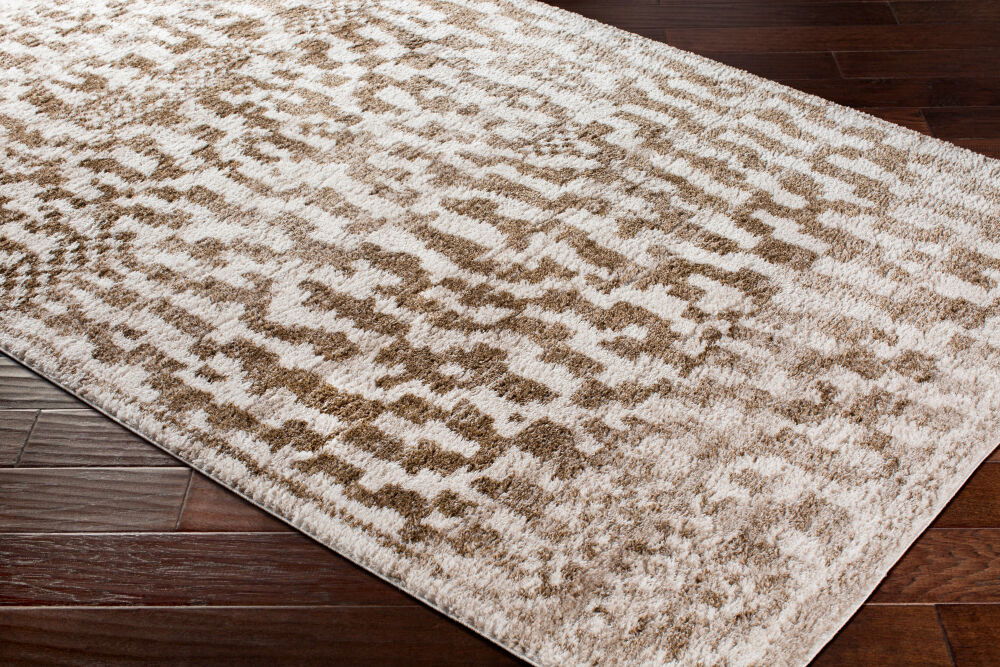 Flokati Machine Woven Rug, by Surya, 1'3.75" length x 1'3.75" width