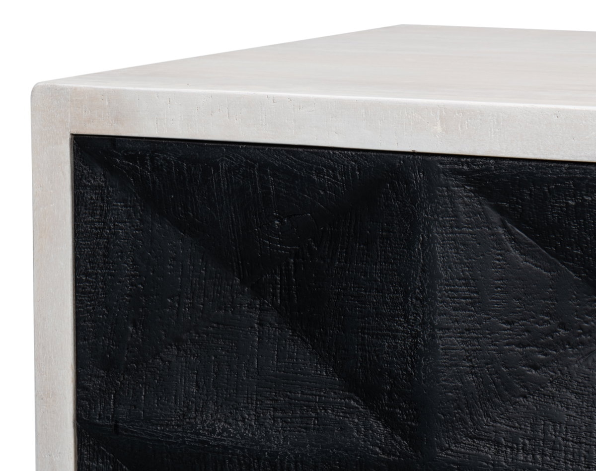 Asiger Four Door Sideboard, by Sarreid, 1'6" length x 6' width x 2'10" height View 5