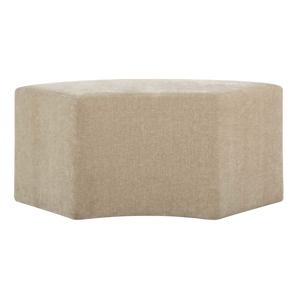 Khai Rounded Plush Dining Bench, Benche by Uttermost, 44.5" width x 20" height x 19" depth View 8